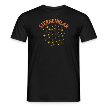 Étoiles - Poussière d’étoiles - T-shirt homme - noir - Devant - AI Model Male 178 light (178cm)