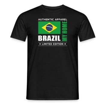 Brazil - Männer T-Shirt - Schwarz - Vorne - AI Model Male 178 light (178cm)