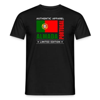 Almada - T-shirt homme - noir - Devant - AI Model Male 178 light (178cm)