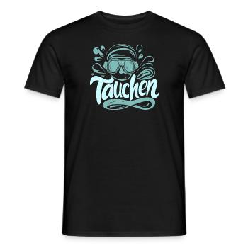 Tauch-Motiv Meer Abenteuer Ausrüstung Geschenk - Männer T-Shirt - Schwarz - Vorne - AI Model Male 178 light (178cm)