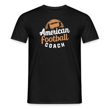 American Football Retro Coach - Männer T-Shirt - Schwarz - Vorne - AI Model Male 178 light (178cm)
