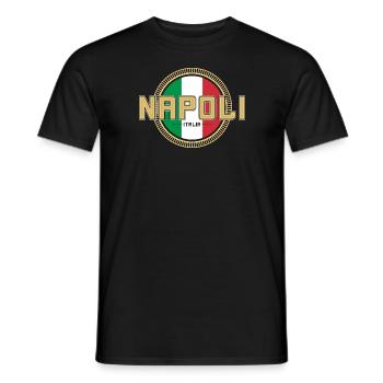 NAPOLI - Men's T-Shirt - black - Front - AI Model Male 178 light (178cm)