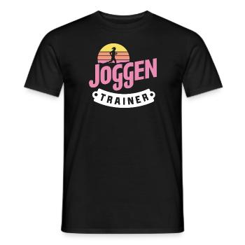 Jogger-Trainer Laufbegeisterte Geschenkidee - Männer T-Shirt - Schwarz - Vorne - AI Model Male 178 light (178cm)