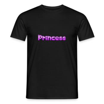Text Princess - Männer T-Shirt - Schwarz - Vorne - AI Model Male 178 light (178cm)