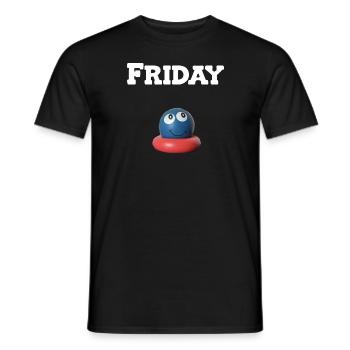 Friday - Männer T-Shirt - Schwarz - Vorne - AI Model Male 178 light (178cm)