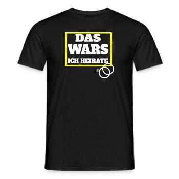 Das Wars - Männer T-Shirt - Schwarz - Vorne - AI Model Male 178 light (178cm)