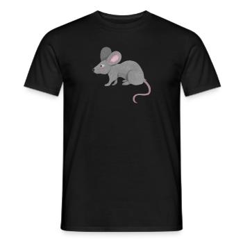 kleine Ratte - Männer T-Shirt - Schwarz - Vorne - AI Model Male 178 light (178cm)