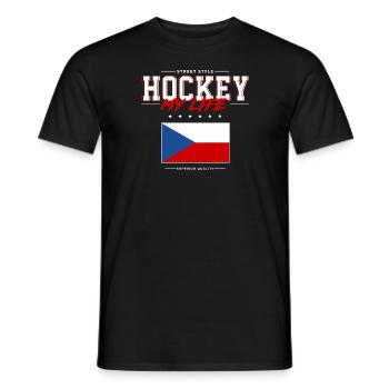 Hockey my Life - Men's T-Shirt - black - Front - AI Model Male 178 light (178cm)