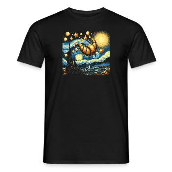 Français Croissant Art - cadeau drôle - T-shirt homme - noir - Devant - AI Model Male 178 light (178cm)