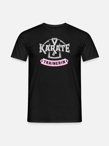 Karate-Trainerin - Männer T-Shirt - Schwarz