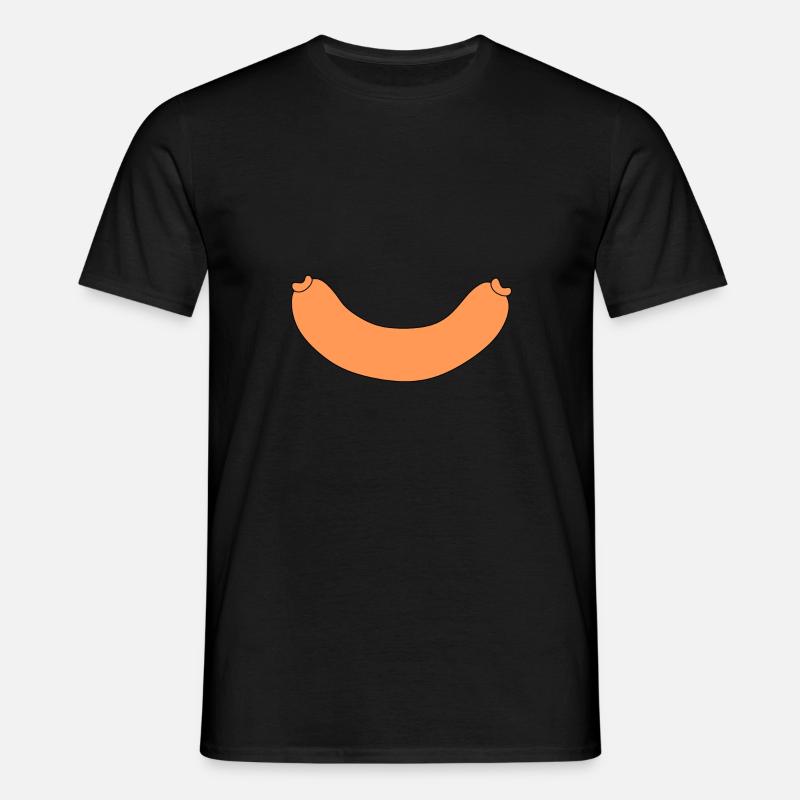 Wurst - Männer T-Shirt - Schwarz