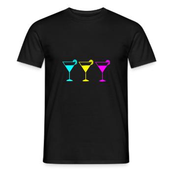 Cocktail Summer Beach Holidays - Men's T-Shirt - black - Front - AI Model Male 178 light (178cm)