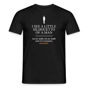 Silhouette Mango Quote - Men's T-Shirt - black - Front - AI Model Male 178 light (178cm)