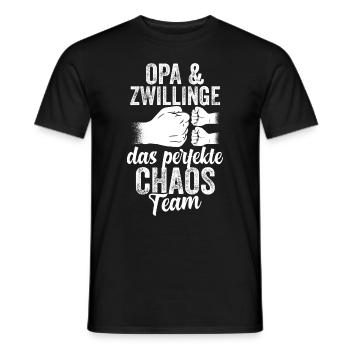 Grand-père Et jumeaux Grand-père - T-shirt homme - noir - Devant - AI Model Male 178 light (178cm)