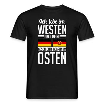 Ossi DDR Ostdeutschland Osten Westen Ostdeutscher - Männer T-Shirt - Schwarz - Vorne - AI Model Male 178 light (178cm)