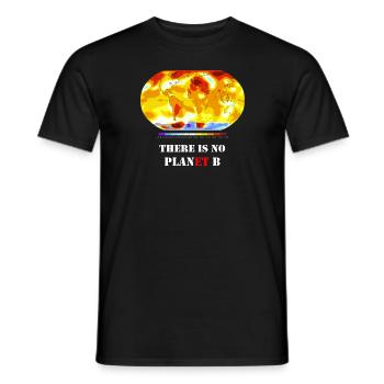 No Plan(et) B (dunkel) - Männer T-Shirt - Schwarz - Vorne - AI Model Male 178 light (178cm)