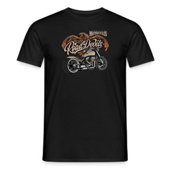 American Motorcycle Vintage Design - Männer T-Shirt - Schwarz - Vorne - AI Model Male 178 light (178cm)