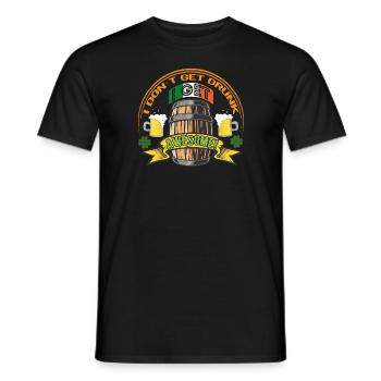 I Don't Get Drunk I Get Awesome - Men's T-Shirt - black - Front - AI Model Male 178 light (178cm)