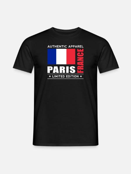 Paris - Männer T-Shirt - Schwarz