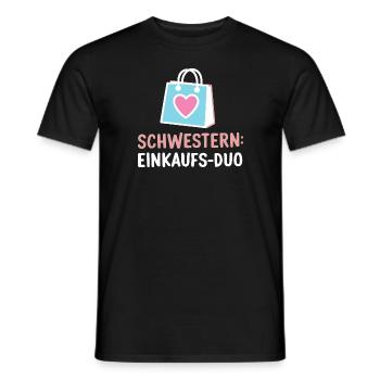Schwestern-Einkaufs Duo: Lustig Beste Schwester - Männer T-Shirt - Schwarz - Vorne - AI Model Male 178 light (178cm)