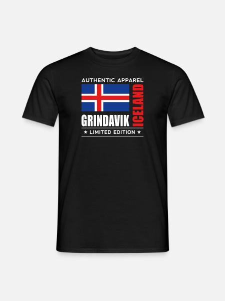 Grindavik - T-shirt homme - noir