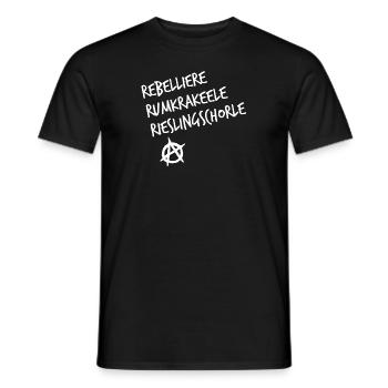 Rumkrakeele Rieslingschorle Palatinate Punk - Men's T-Shirt - black - Front - AI Model Male 178 light (178cm)