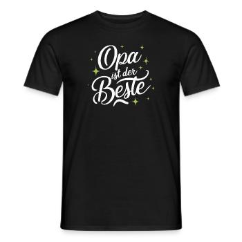 Opa ist der Beste Geburtstag Vatertag Du wirst Opa - Männer T-Shirt - Schwarz - Vorne - AI Model Male 178 light (178cm)