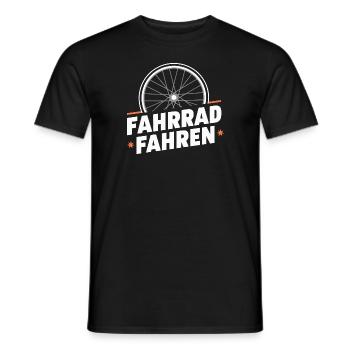 Fahrradfreude Radsport Liebe Radler Geschenk - Männer T-Shirt - Schwarz - Vorne - AI Model Male 178 light (178cm)