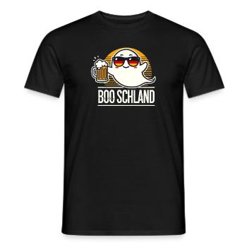 Geist Boo Deutschland Halloween - Männer T-Shirt - Schwarz - Vorne - AI Model Male 178 light (178cm)