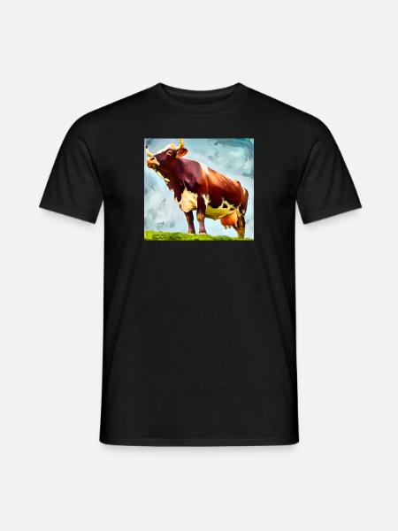 See a Cow - Men's T-Shirt - black