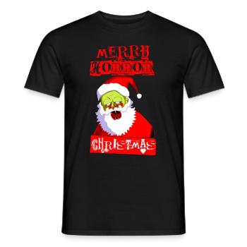 Horror Zombie Santa Claus zu Weihnachten - Männer T-Shirt - Schwarz - Vorne - AI Model Male 178 light (178cm)