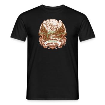protect our national parks - Men's T-Shirt - black - Front - AI Model Male 178 light (178cm)