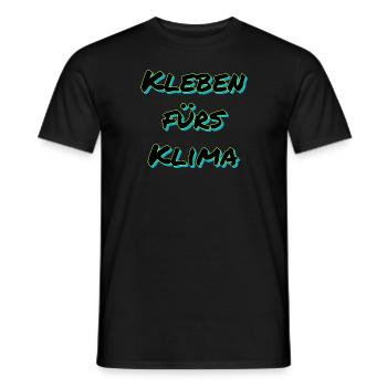 Kleben fürs Klima - Männer T-Shirt - Schwarz - Vorne - AI Model Male 178 light (178cm)
