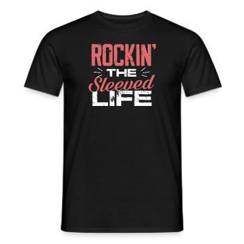 Rockin' the sleeve life sleeve gastrectomy - Men's T-Shirt - black - Front - AI Model Male 178 light (178cm)