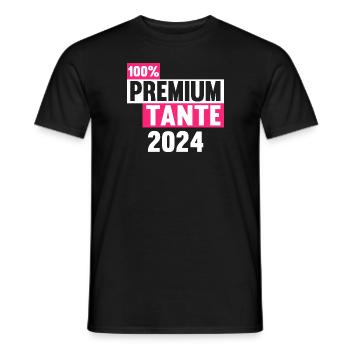 Werdende Tante 2024 - Männer T-Shirt - Schwarz - Vorne - AI Model Male 178 light (178cm)