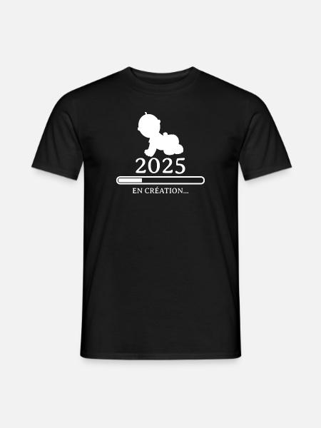 Bebe en création 2025 - T-shirt homme - noir