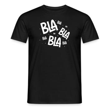 Bla Bla Bla Blahblahblah Discours Drôle Sarcasme - T-shirt homme - noir - Devant - AI Model Male 178 light (178cm)