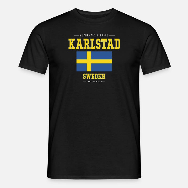 Karlstad - Männer T-Shirt - Schwarz