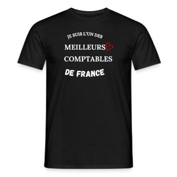 Accountant - Business - Accounting - Men's T-Shirt - black - Front - AI Model Male 178 light (178cm)
