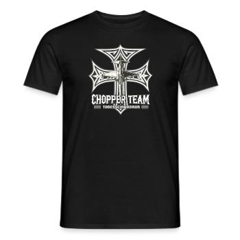 Chopper Team fond sombre - T-shirt homme - noir - Devant - AI Model Male 178 light (178cm)