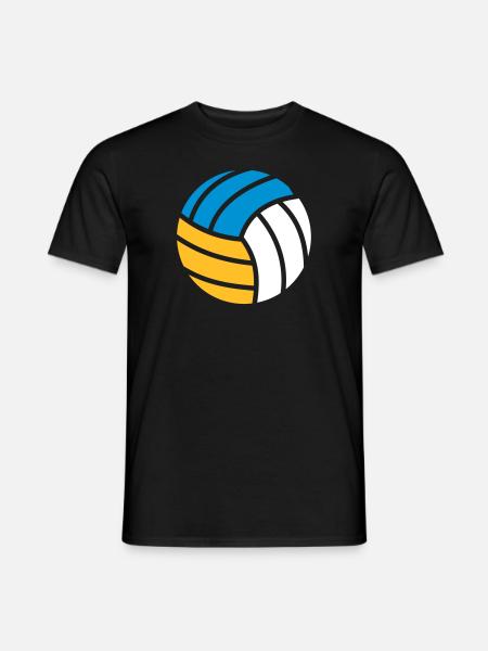 Beachvolleyball - Männer T-Shirt - Schwarz
