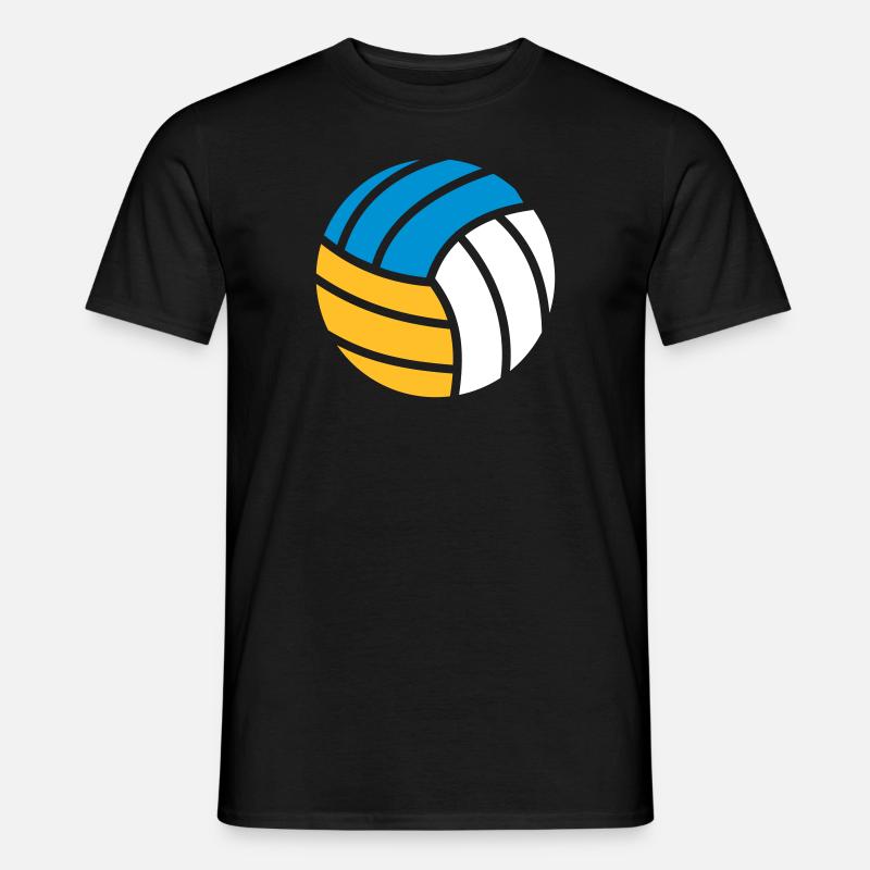 Beachvolleyball - Männer T-Shirt - Schwarz