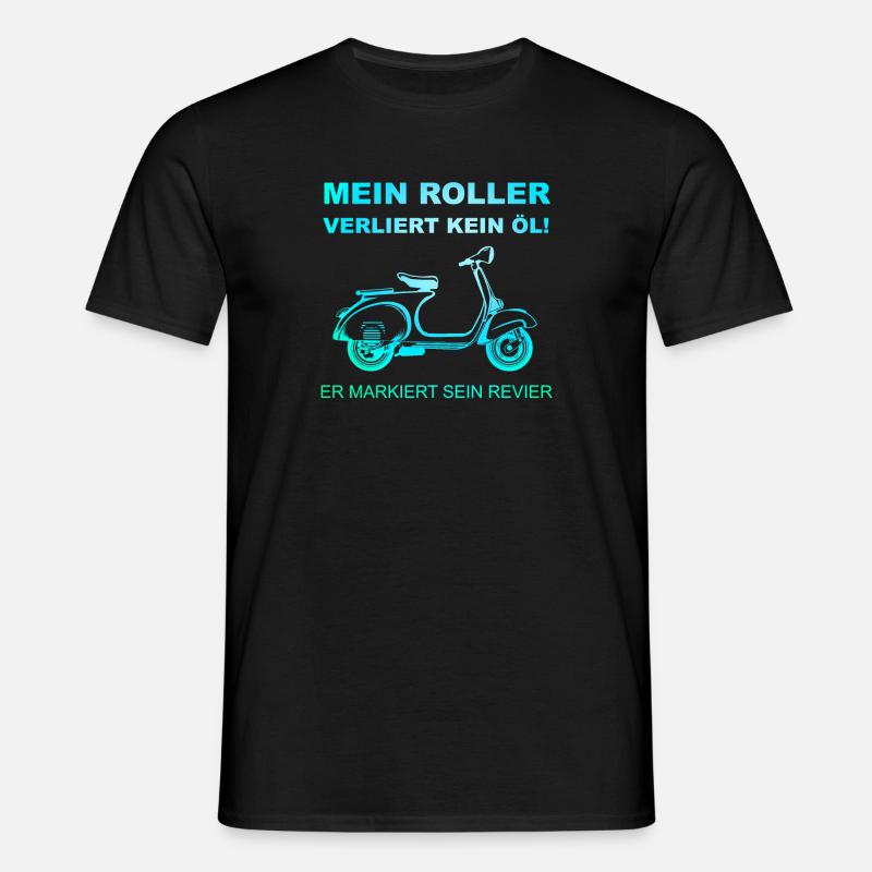 roller - Männer T-Shirt - Schwarz