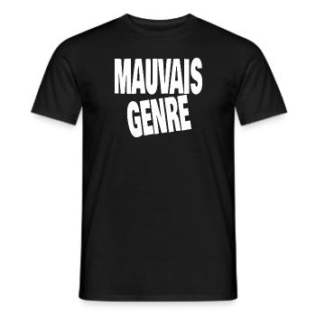 mauvais genre - T-shirt homme - noir - Devant - AI Model Male 178 light (178cm)