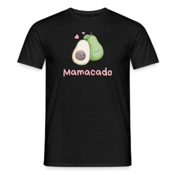 Mamacado Avocado - Men's T-Shirt - black - Front - AI Model Male 178 light (178cm)