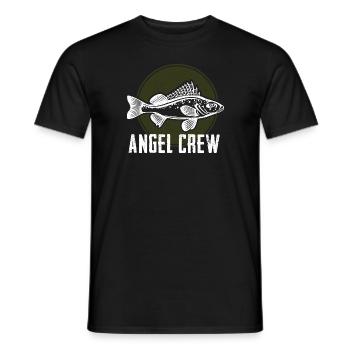 Fishing Crew Fishing Angler Accessories Gift - Men's T-Shirt - black - Front - AI Model Male 178 light (178cm)