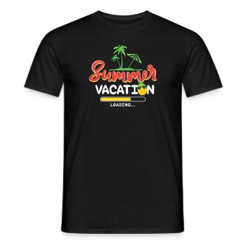 Summer Vacation Loading Last Day of School - Männer T-Shirt - Schwarz - Vorne - AI Model Male 178 light (178cm)