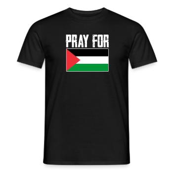 Palestine libre - T-shirt homme - noir - Devant - AI Model Male 178 light (178cm)
