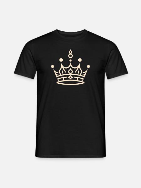 Krönungs-Pracht-Krone - Männer T-Shirt - Schwarz