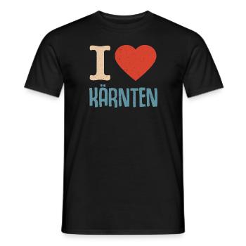 J’aime Carinthie Autriche Autriche - T-shirt homme - noir - Devant - AI Model Male 178 light (178cm)